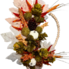 side view autumn wreath