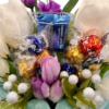 Bahama breeze chocolate and candle bouquet gift set