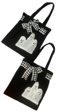 Halloween canvas boo bags