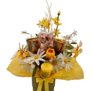 yellow fizz bouquet gift set