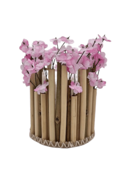 pretty in pink petal candle holder