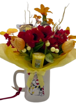 queen of hearts mug bouquet