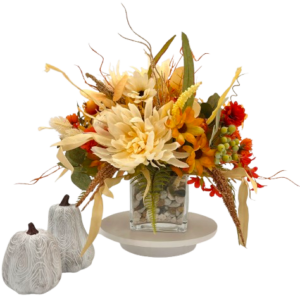 Autumn Sunrise flower table centerpiece