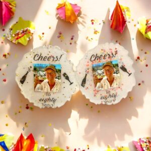 Personalized celebration coasters