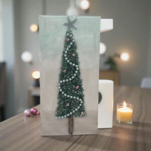 sparkle and spruce Crushed glass Christmas Trees